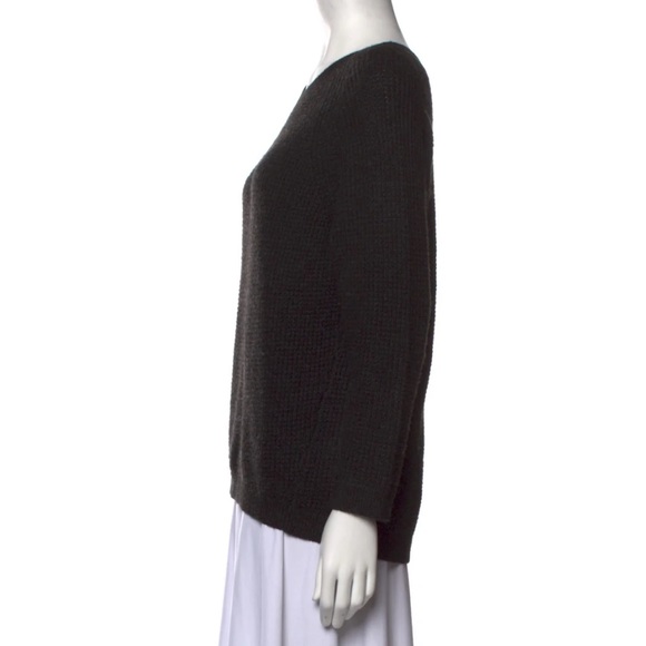 VINCE Wool Blend Scoop Neck Sweater - Picture 4 of 6